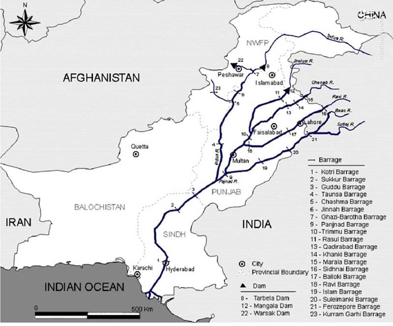 هند و پاکستان در آستانه یک جنگ تمام عیار؟ / وزیر خارجه پاکستان: بستن آب رودخانه سند اعلان جنگ هند به پاکستان است +نقشه و تصاویر