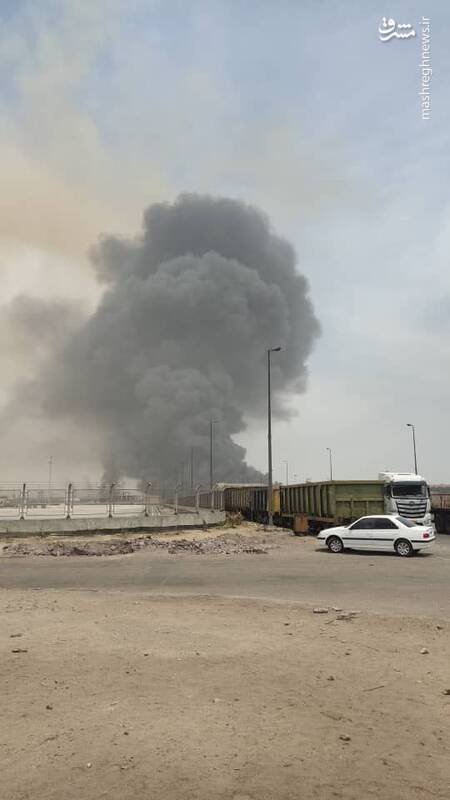 تصاویری از انفجار در بندر شهید رجایی