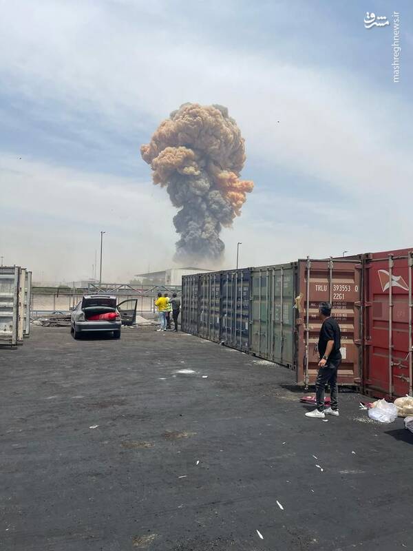 تصاویری از انفجار در بندر شهید رجایی