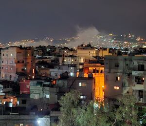 بمباران شدید ضاحیه بیروت