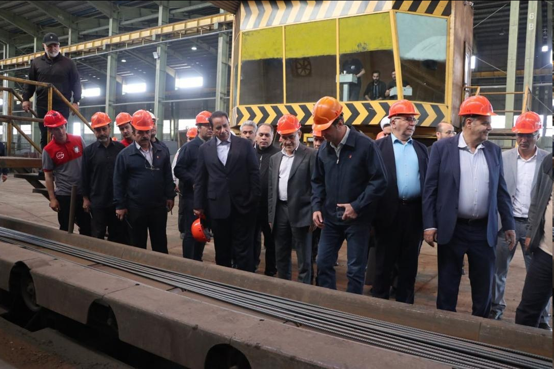 افتتاح خط تولید میلگرد و شمش ۱۸ استند مجتمع فولاد صنعت بناب