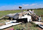 فوت خلبان قزوینی پس از سقوط هواپیمای آموزشی