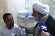 عیادت نماینده ولی فقیه هرمزگان از مصدومان حادثه بندر رجایی