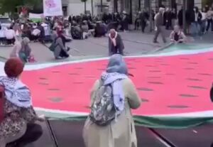 یک دقیقه سکوت برای غزه در زوریخ