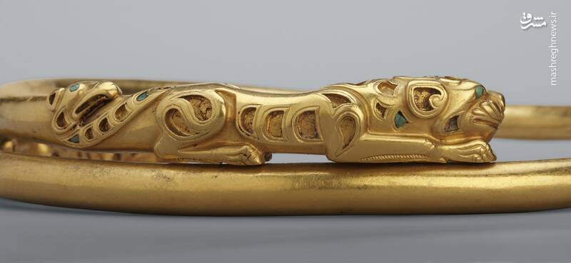 تصاویری از طوق گردن از دوره هخامنشی در موزه روسیه