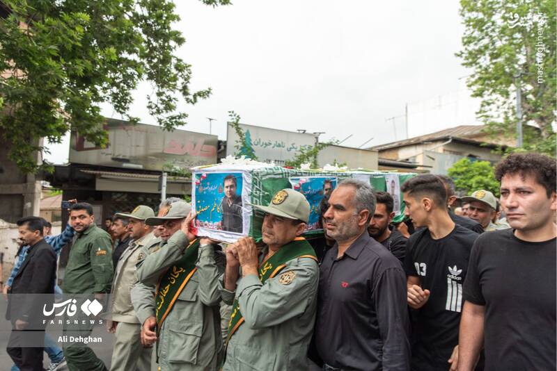 عکس/ تشییع محیطبان شهیدِ پارکملی گلستان