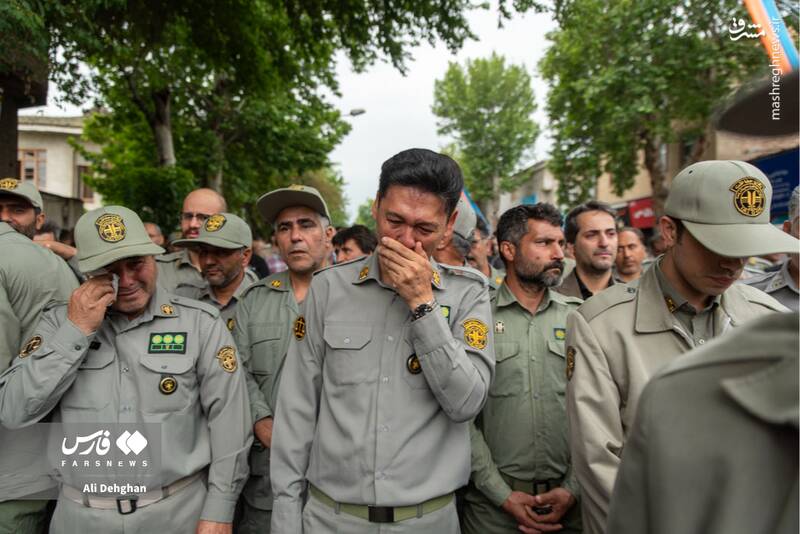 عکس/ تشییع محیطبان شهیدِ پارکملی گلستان