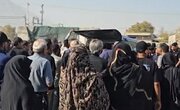 خاکسپاری ۲ جانباخته حادثه بندر شهید رجایی