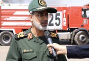 حضور سپاه در صحنه حادثه بندر شهید رجایی