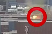 لحظه دقیق آغاز آتش‌سوزی در بندر شهید رجایی