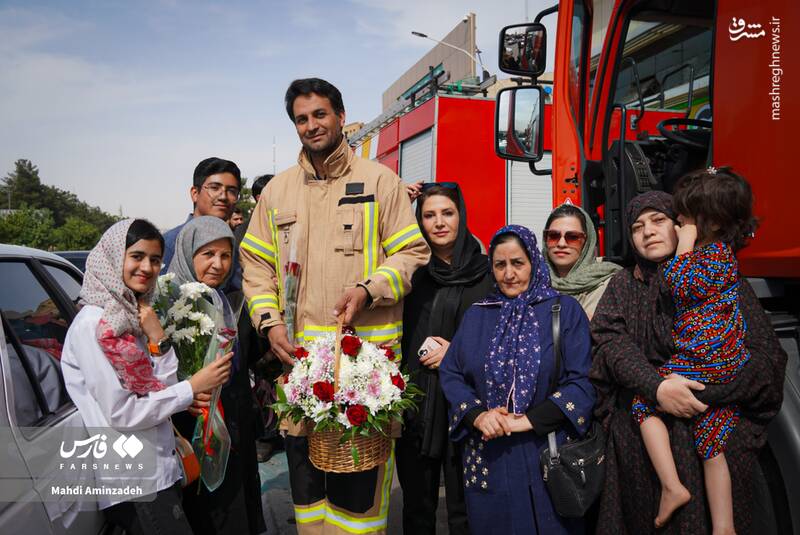 عکس/ بازگشت از دل آتش