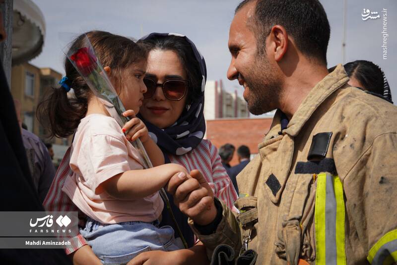 عکس/ بازگشت از دل آتش