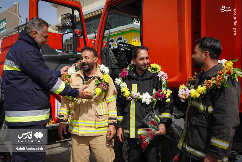 عکس/ بازگشت از دل آتش