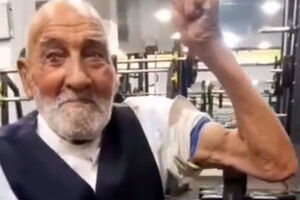 مسن‌ترین بدن‌ساز ایران با ۱۱۱ سال سن!