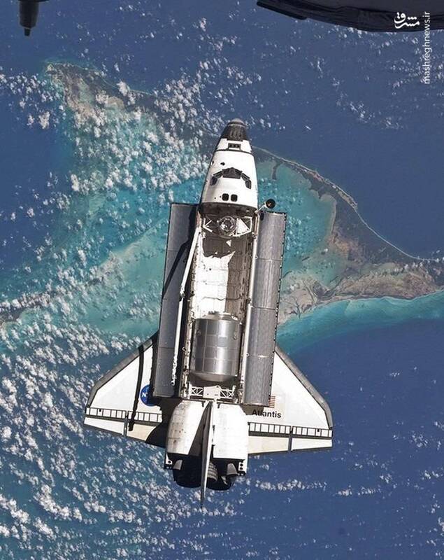 تصویر فوقالعاده زیبا از شاتل فضایی آتلانتیس