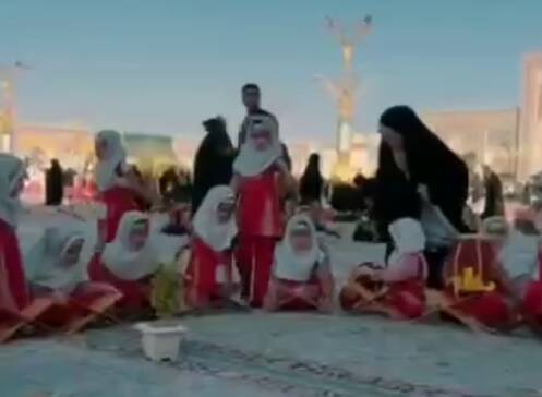 فیلم/ اجتماع ۵ هزار کودک قرآن آموز در حرم رضوی