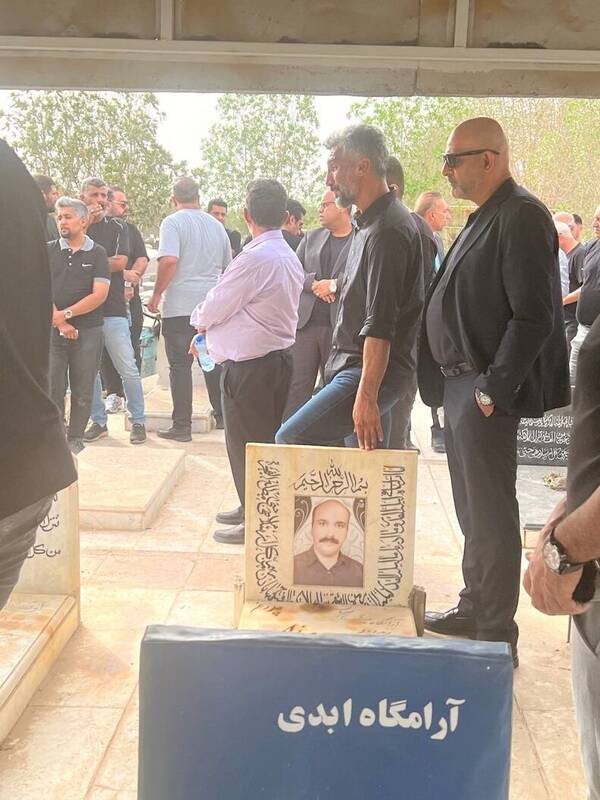 وداع هاشمی نسب با پدر +عکس