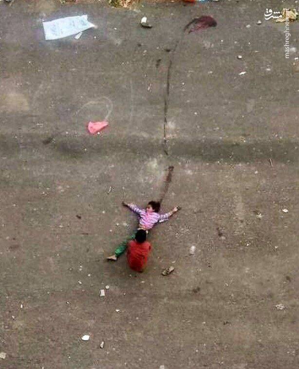 تصویری دلخراش از دو کودک فلسطینی