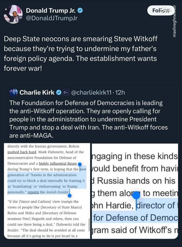 چرا مذاکرات غیرمستقیم میان ایران و آمریکا به ناگهان قطع شد؟ / ماجرای قرار دادن یک اسلحه خاص روی میز ویتکاف!