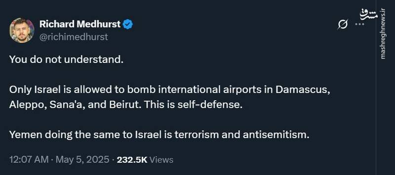 دفاع روزنامه نگار انگلیسی از مردم یمن