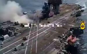 ویدئویی دیده نشده از ناو سوخته ترومن