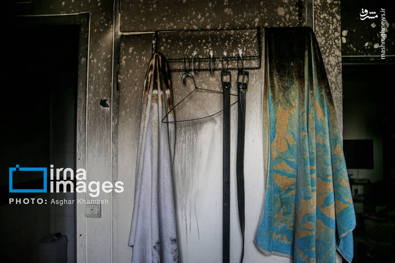 عکس/ آتش سوزی انبار لوازم یدکی موتورسیکلت