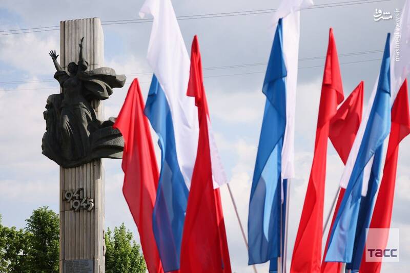 عکس/ آمادگی شهرهای روسیه برای مراسم روز پیروزی