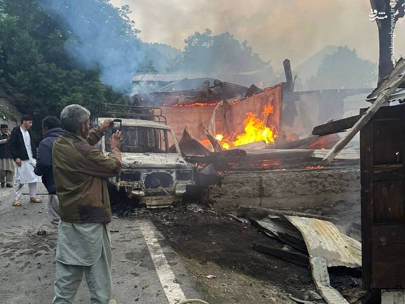 عکس/ ۹ مصدوم حادثه تنش میان هند و پاکستان در کشمیر