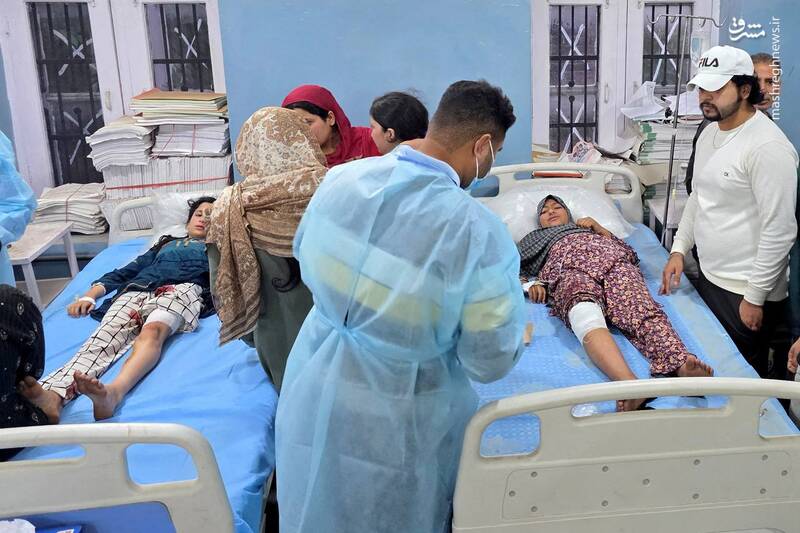 عکس/ ۹ مصدوم حادثه تنش میان هند و پاکستان در کشمیر