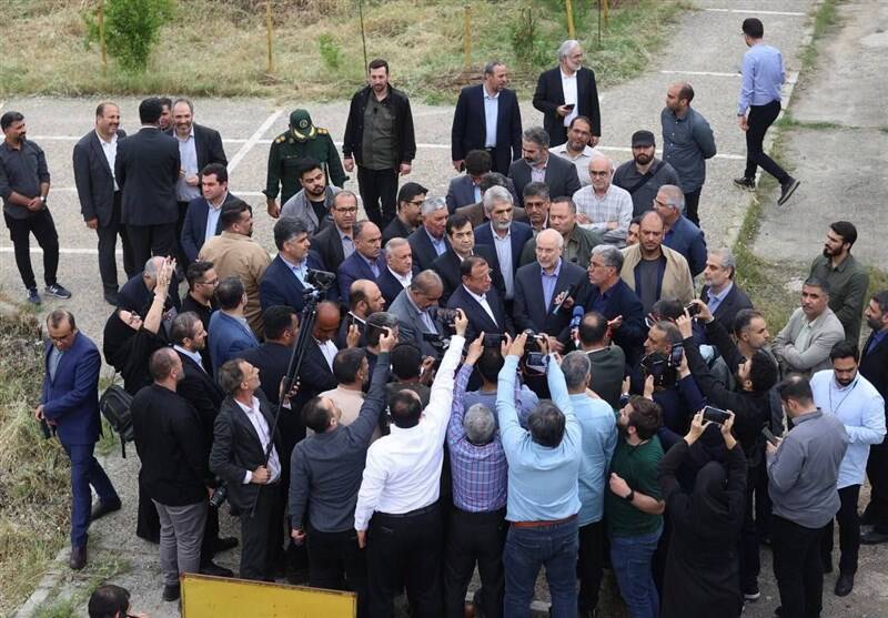 بازدید قالیباف از سالن ورزشی نیمهکاره گرگان+ عکس