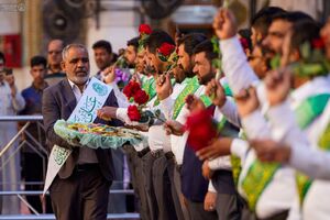 عکس/ مراسم جشن خادمان علوی در حرم امیرالمومنین(ع)
