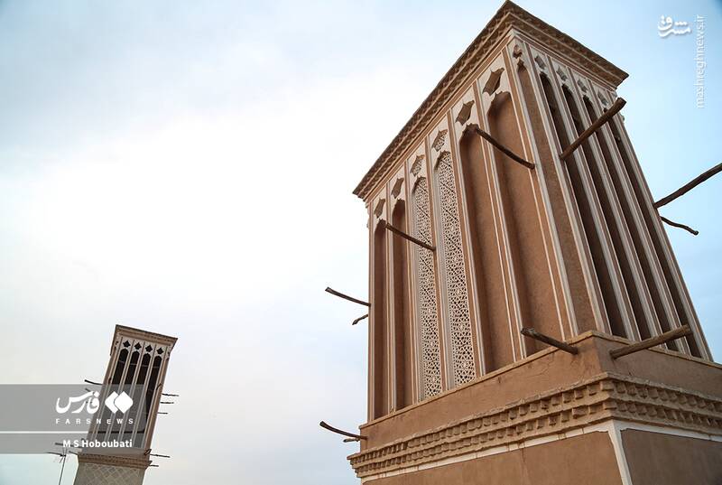 عکس/ "بادگیر" معجزه معماری در تاریخ یزد