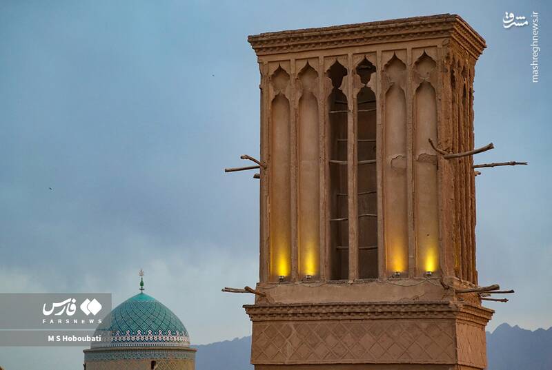 عکس/ "بادگیر" معجزه معماری در تاریخ یزد