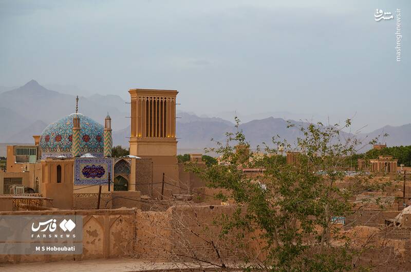 عکس/ "بادگیر" معجزه معماری در تاریخ یزد