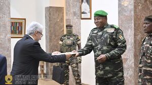 عکس/ تقدیم استوارنامه سفیر ایران به رئیس جمهور نیجر