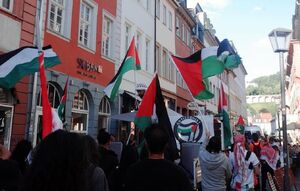 تظاهرات حمایت از فلسطین در شهر هایدلبرگ آلمان