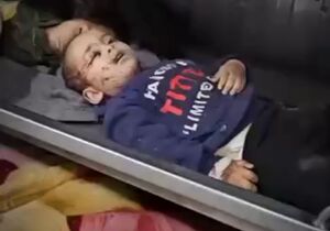 فیلم/ شهادت جانسوز کودک فلسطینی در خان یونس