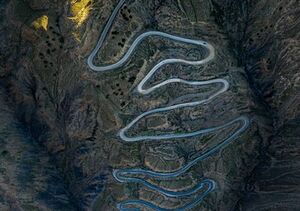 تصویری از زیبایی جاده روستای ناندل، مازندران