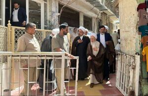 عکس/ دیدار آیات عظام سیستانی و جوادی آملی در نجف