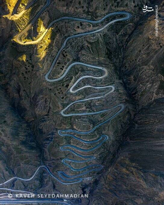 تصویری از زیبایی جاده روستای ناندل، مازندران