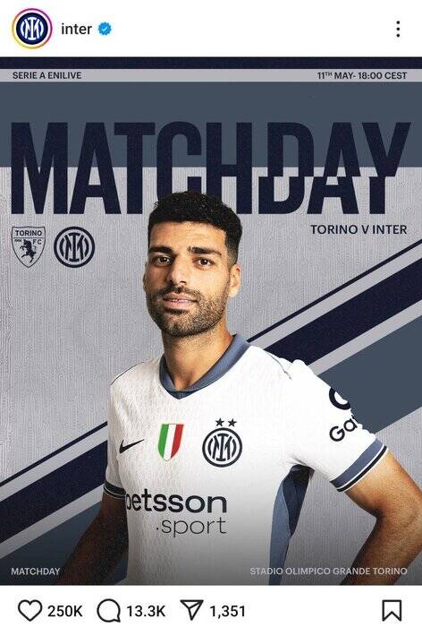 تسخیر صفحه اینستاگرام اینتر با رمز «خلیجفارس»؛ ۱۳۳۰۰ کامنت برای MT۹۹