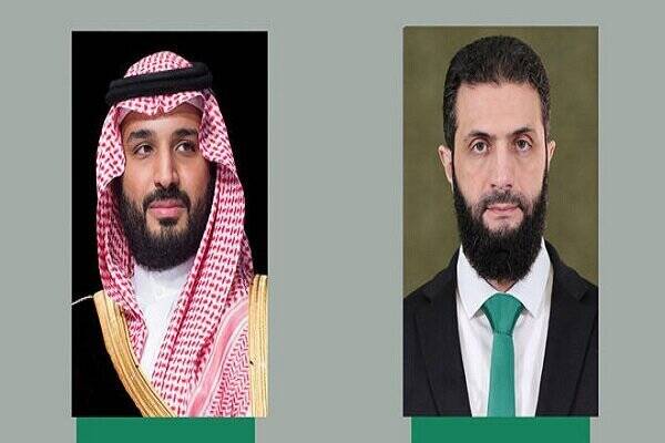 سوريه،تاكيد،تلفني،حمايت،الشرع،سعودي،تماس