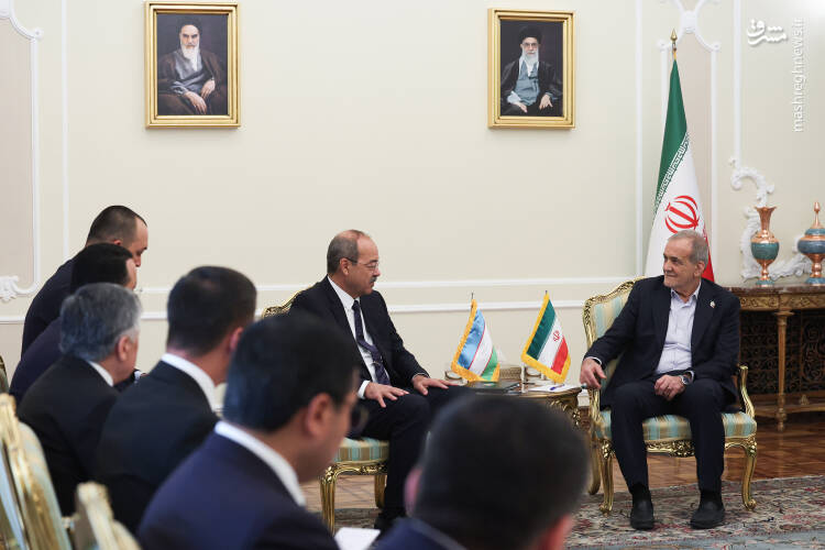 عکس/ دیدار نخست وزیر ازبکستان با پزشکیان