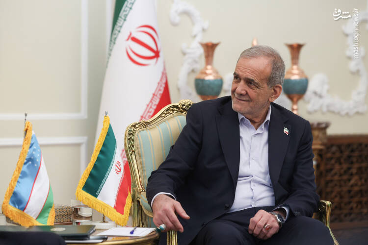 عکس/ دیدار نخست وزیر ازبکستان با پزشکیان