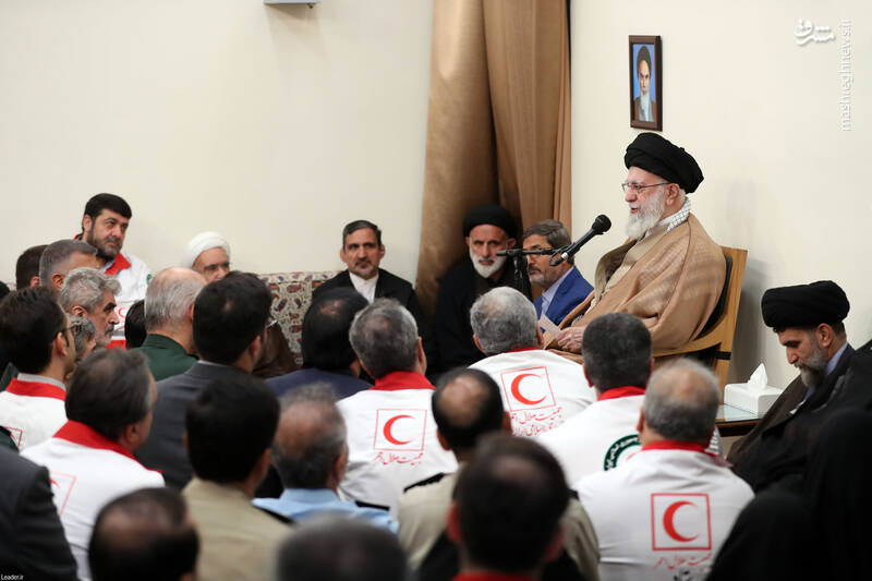 عکس/ دیدار دستاندرکاران کنگره شهدای امدادگر با رهبر انقلاب