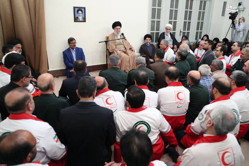 عکس/ دیدار دستاندرکاران کنگره شهدای امدادگر با رهبر انقلاب