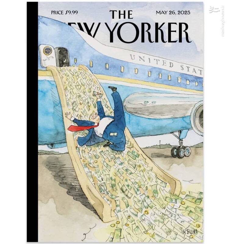 کنایه مجله نیویورکر به سفر ترامپ به کشورهای حاشیه خلیج فارس+ عکس