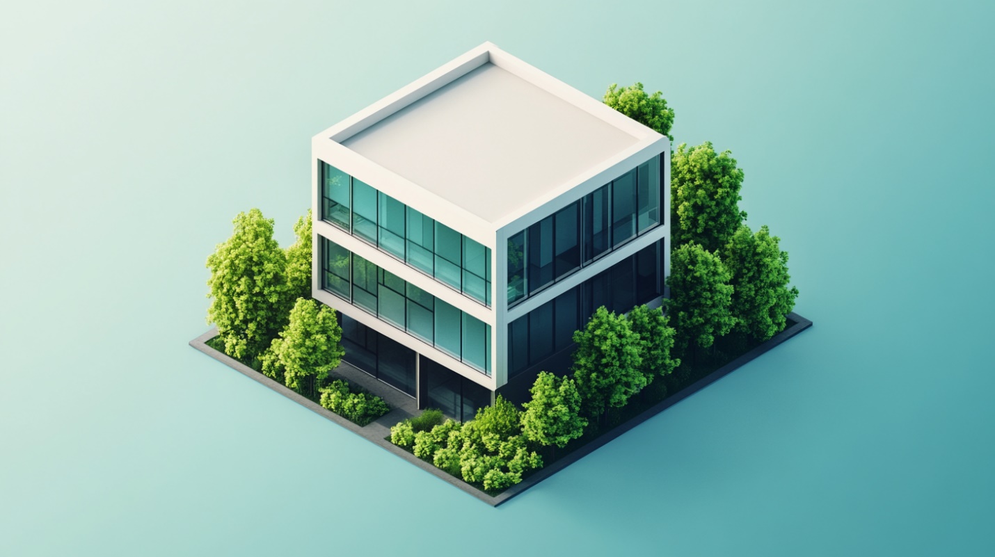 طراحی معماری ساختمان اداری کوچک