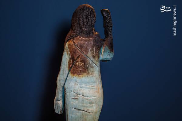 تخریب دوباره مجسمه زن ترامپ+عکس