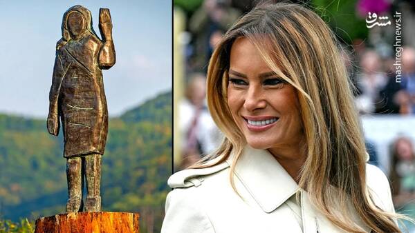 تخریب دوباره مجسمه زن ترامپ+عکس